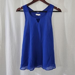 EM Blue Tank Top Blouse Women’s Size M
